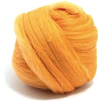 Marigold naranja amarillo- lana merino – 50 gm. Ideal para húmedo-de fieltro aguja fieltro- y mano spinning proyectos.